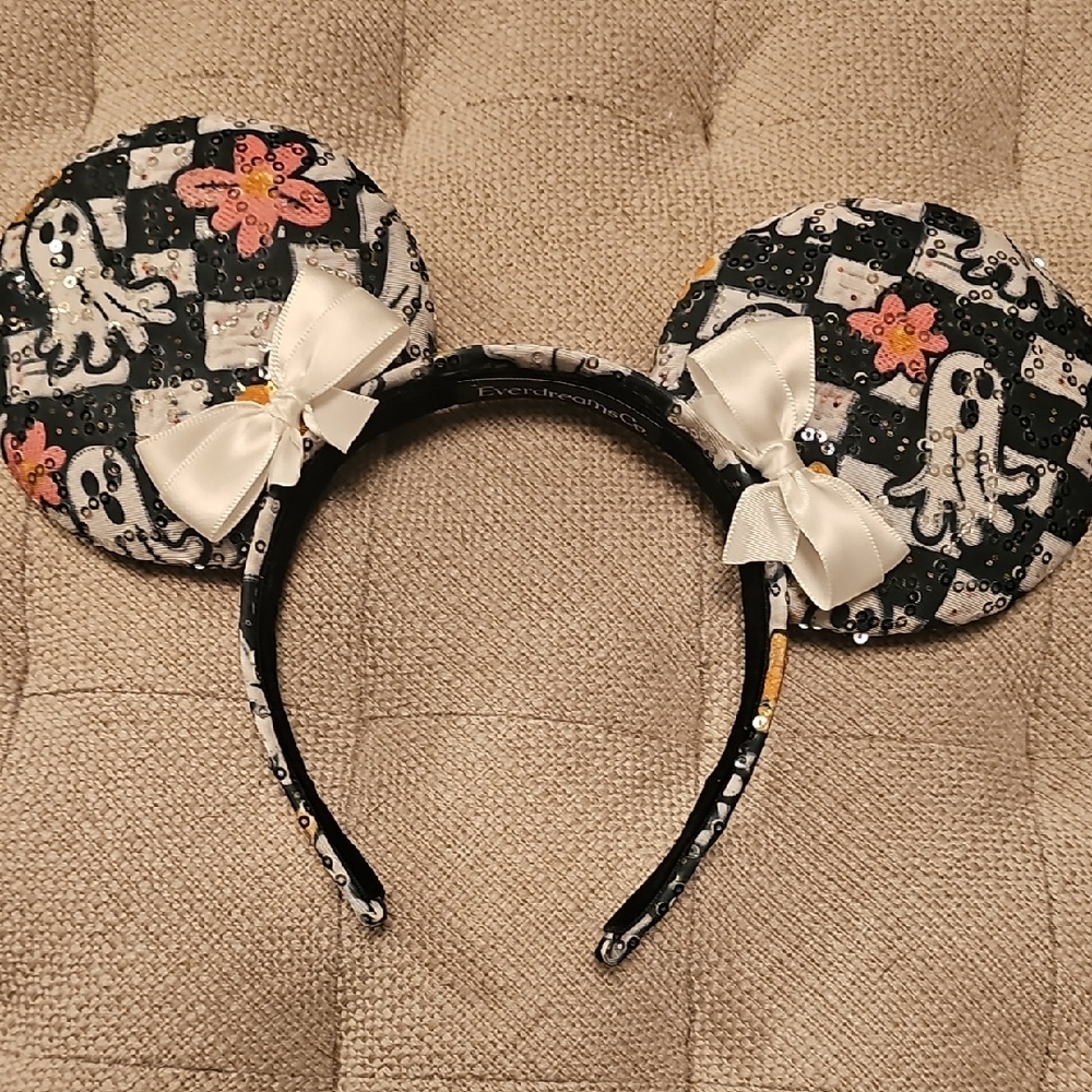 Halloween Ghost Mouse Ears Headband